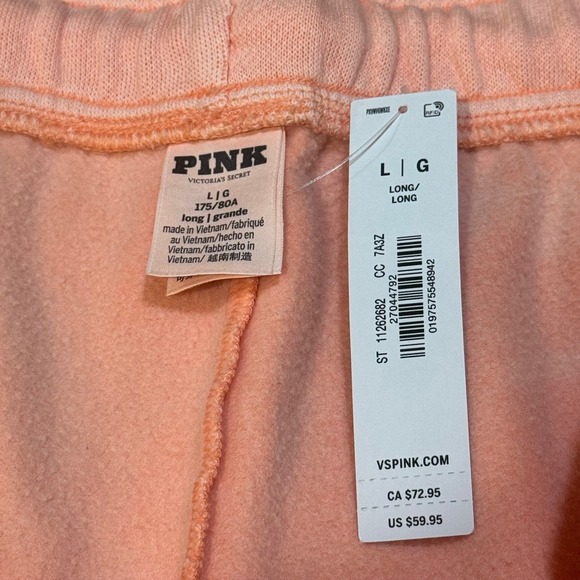 PINK by Victoria's Secret Sweatpants in Orange Hills – Size Large (Long) NWT - Picture 9 of 13